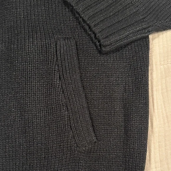Carhartt WIP Black Knit Santa Fe Cardigan Sweater XXL Brand New